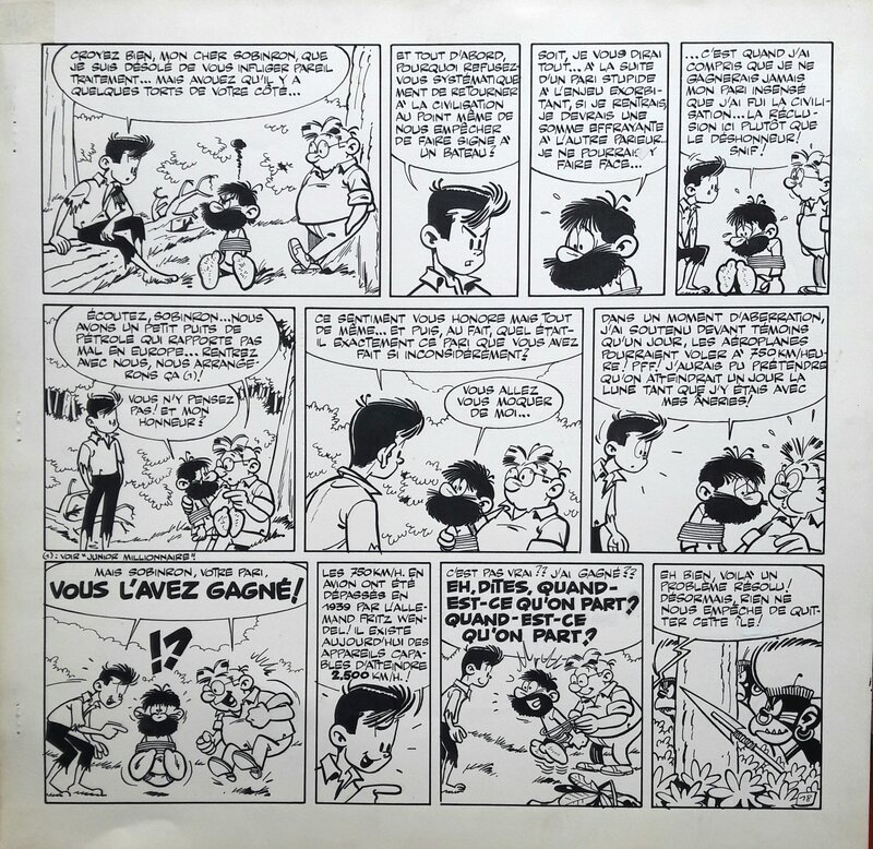 Greg, Luc Junior, Robinson planche 18 - Planche originale