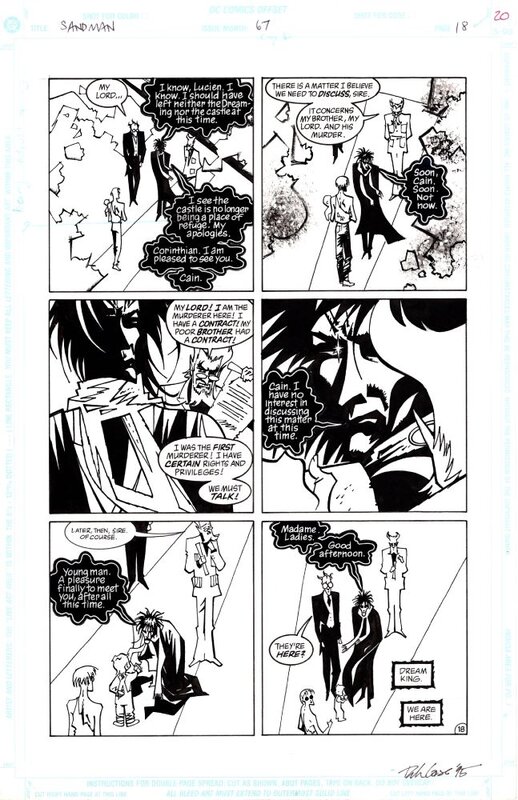 Marc Hempel, Richard Case, Hempel: Sandman 67 page 18 - Planche originale