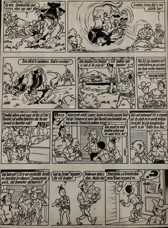 Willy Vandersteen, Suske en Wiske / Bob et Bobette - De Texasrakkers - Comic Strip