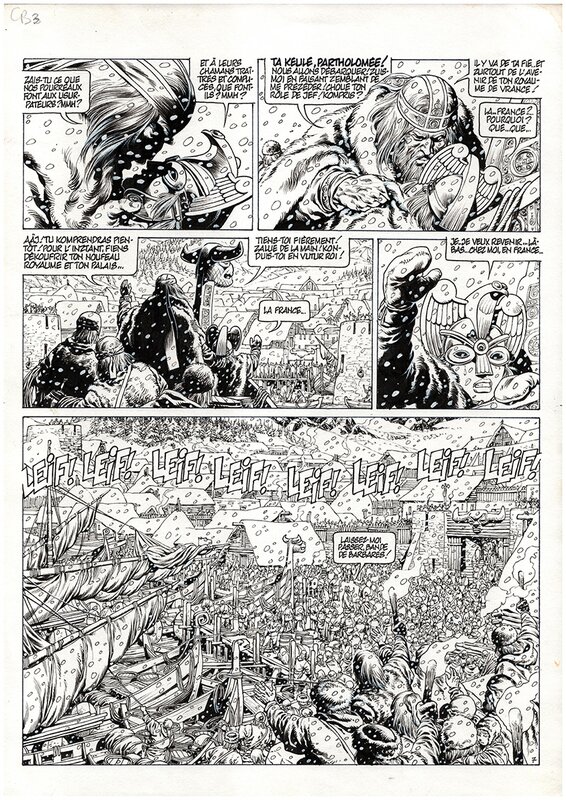 Jean-Yves Mitton, Chroniques Barbares Tome 3 - Planche originale