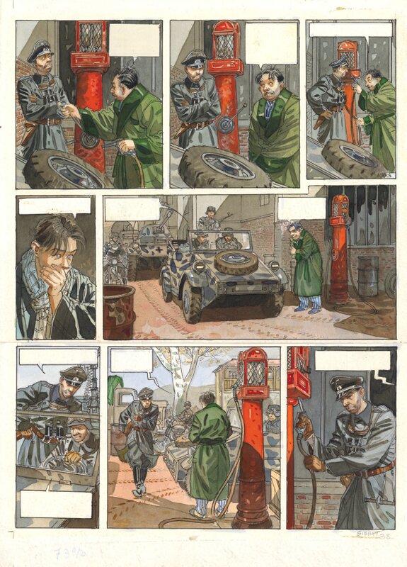 Jean-Pierre Gibrat, Le sursis  Tome1 planche38 - Comic Strip