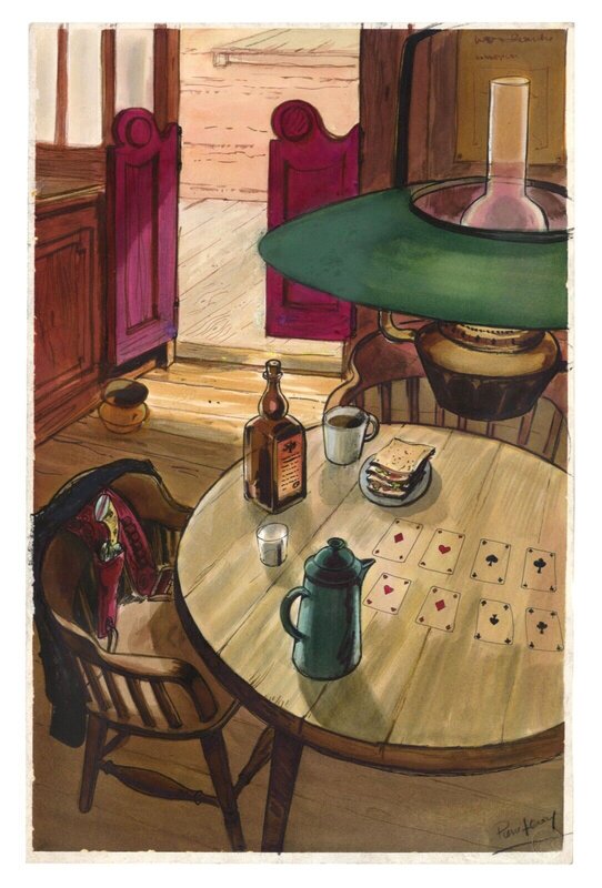 En vente - René Goscinny, Morris, Pierre Leroy, studios Idefix, La Balade des Dalton - Planche originale