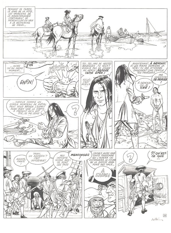 Patrice Pellerin, L'épervier le rocher du crane Tome 2 planche26 - Comic Strip