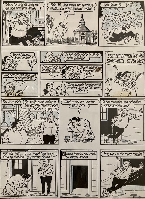 Willy Vandersteen, Suske en Wiske / Bob et Bobette - De Dulle Griet - Planche originale