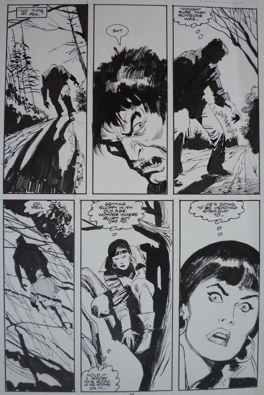 John Buscema, Bill Sienkiewicz, Wolverine (vol.2) - Homecoming - Issue 15 p 25 - Planche originale