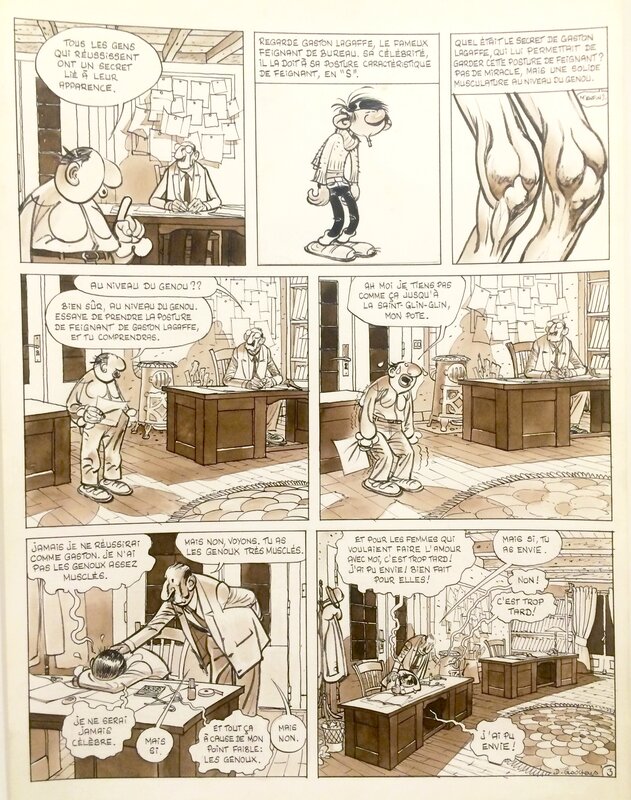En vente - Daniel Goossens, Georges et Louis romanciers #6 - Planche originale En vente - Daniel Goossens, Georges et Louis romanciers #6 - Planche originale