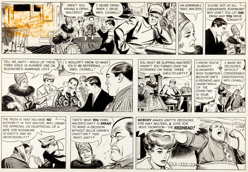 Alex Kotzky, Apartment 3G - Sunday 31 Mars 1963 - Comic Strip