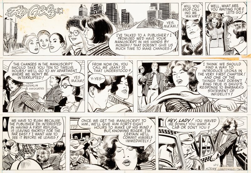 Alex Kotzky, The Girls in apartment 3-G - 1 Decembre 1971 - Comic Strip