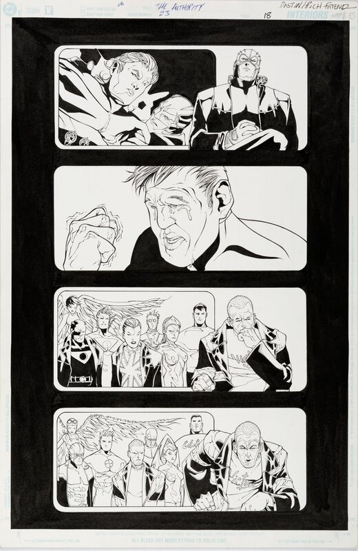 Dustin Nguyen, Richard Friend, The Authority #23 P18 - Planche originale