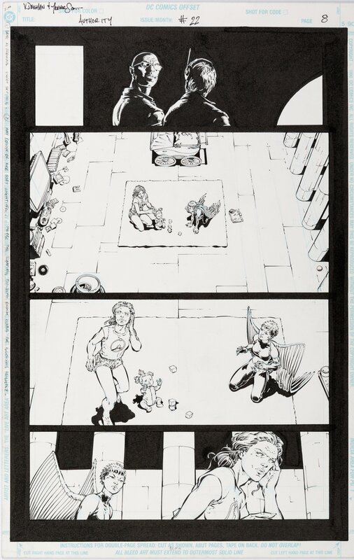 Frank Quitely, Trevor Scott, The Authority #22 p8 - Planche originale