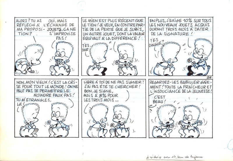 For sale - Didgé : BB de BD, gag n° 54 - Comic Strip