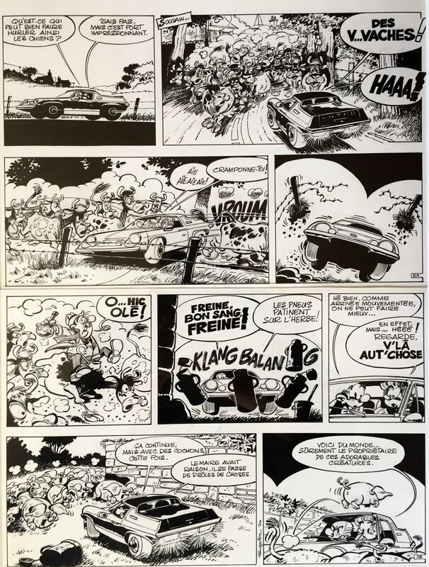 Fournier, Spirou n°26, Du Cidre pour les Etoiles, planche 3, 1974. - Comic Strip