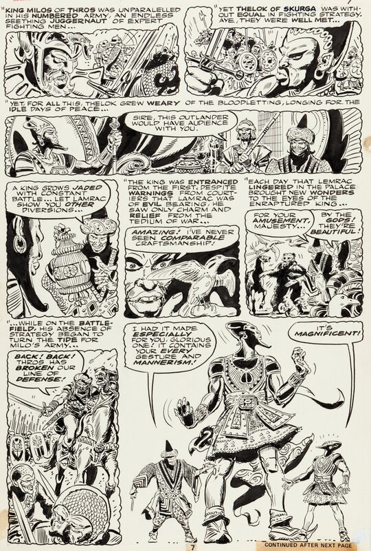Frank Thorne, Marvel Feature... Red Sonja - Issue 3 p.5 - Planche originale