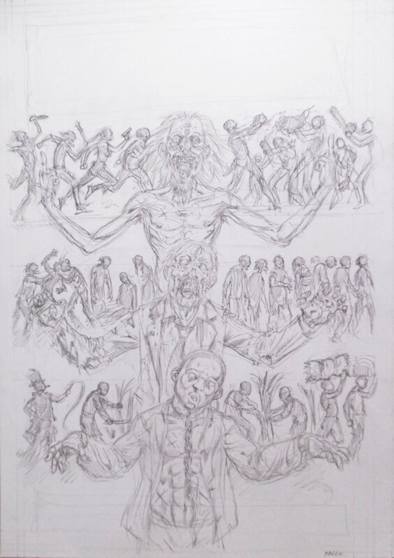 Raúlo Cáceres, Couverture Crossed non publiée ''Zombie évolution'' - Couverture originale