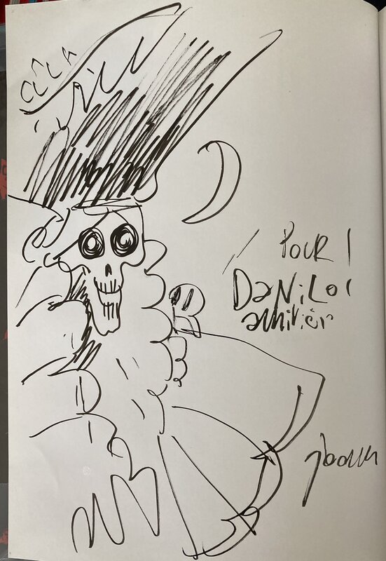 Dedicace Mr Joann Sfar pour Petit Vampire - Sketch