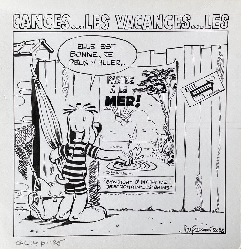 En vente - Gai-Luron par Henri Dufranne, Gotlib - Planche originale