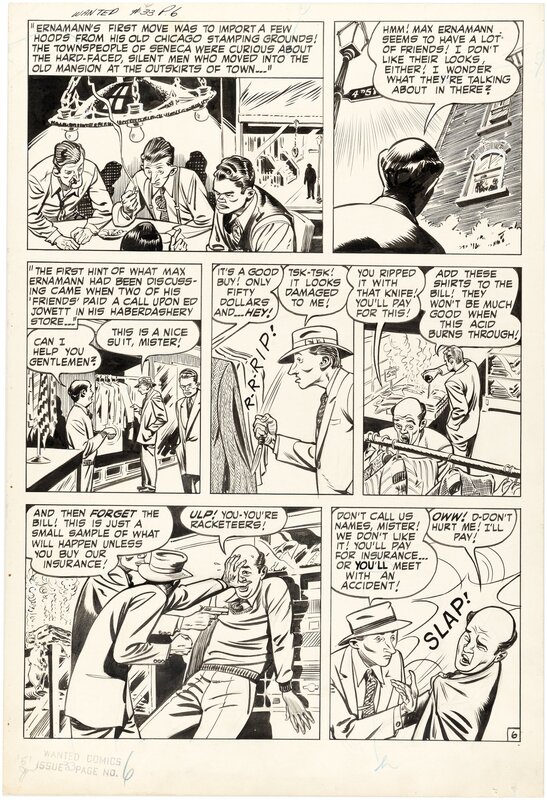 Mort Lawrence, Bob rogers, Wanted - Issue 33 p6 - Planche originale