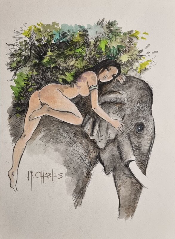 Jean-François Charles, Maryse Charles, India Dreams - Avatara - Original Illustration