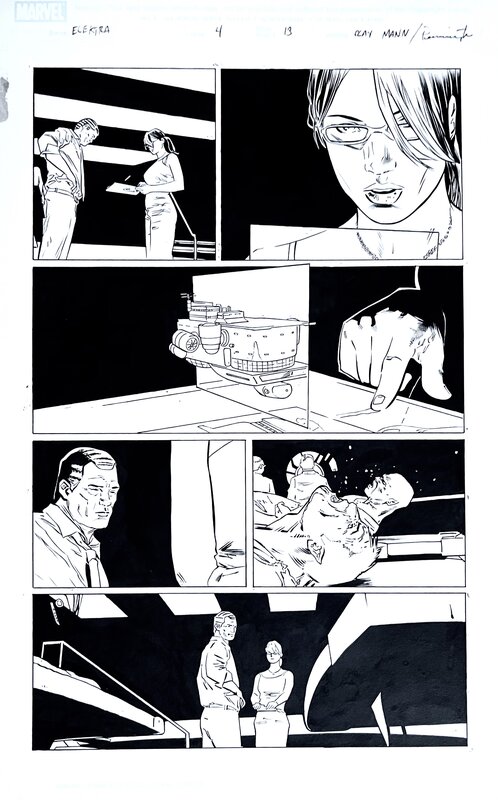 Clay Mann, Mark Pennington, ELEKTRA DARK REIGN #4 page 13 - Comic Strip
