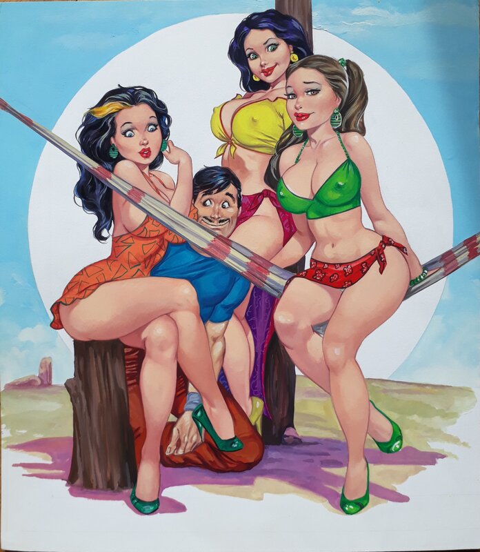 Las Chambeadoras by Oscar Bazaldúa Nava, José Silva - Original Illustration