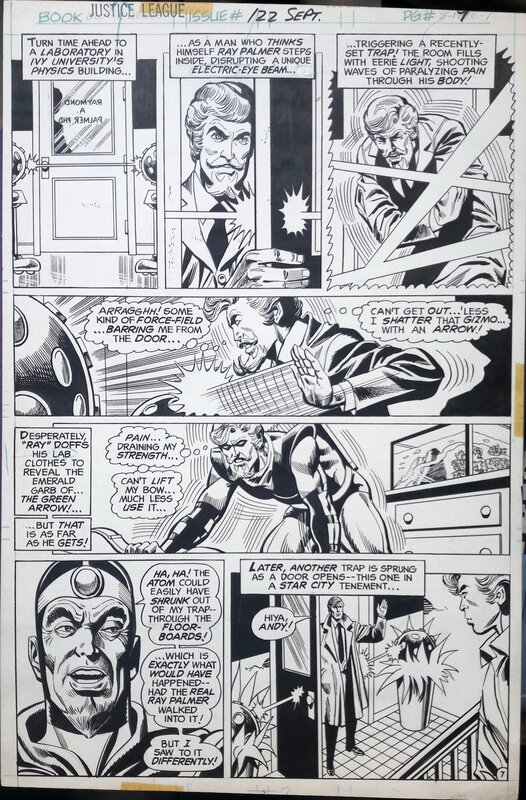 Dick Dillin, Frank McLaughlin, Justice League, planche originale - Comic Strip