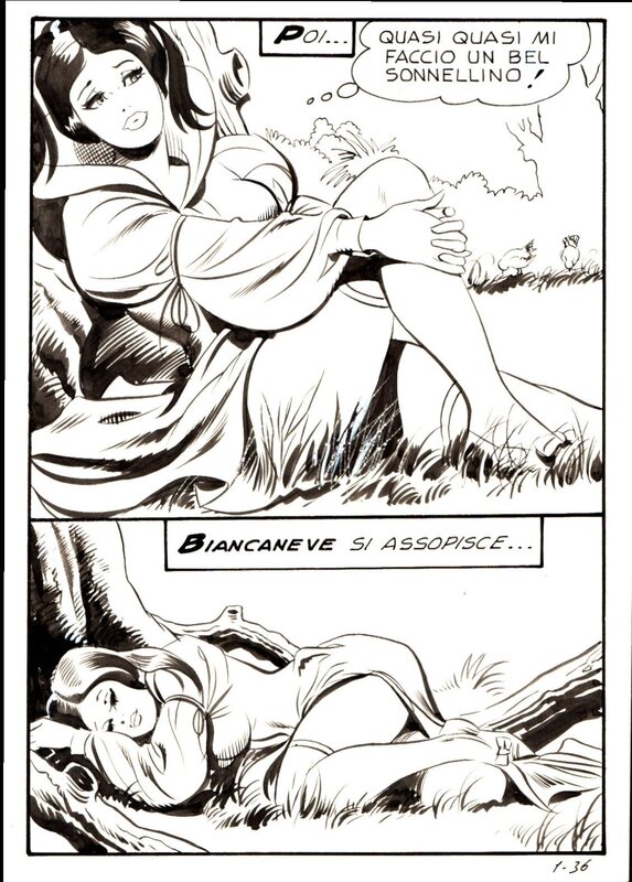 Biancaneve #1 p36 par Leone Frollo - Planche originale