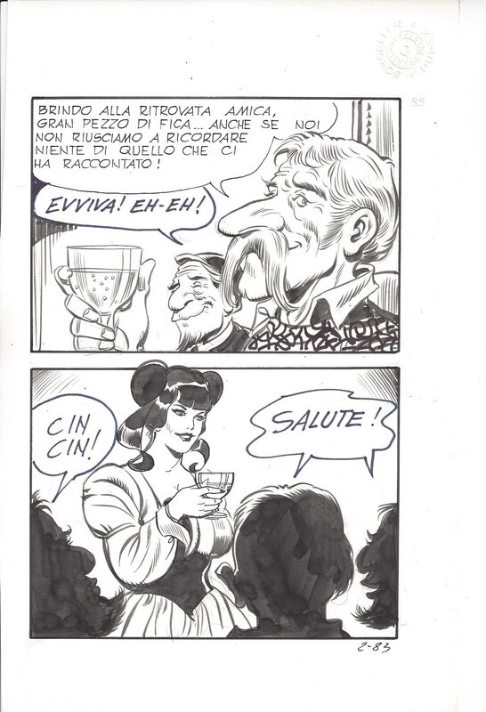 Leone Frollo, Click Fumetti #2 : Biancaneve a New-York p197 - Planche originale