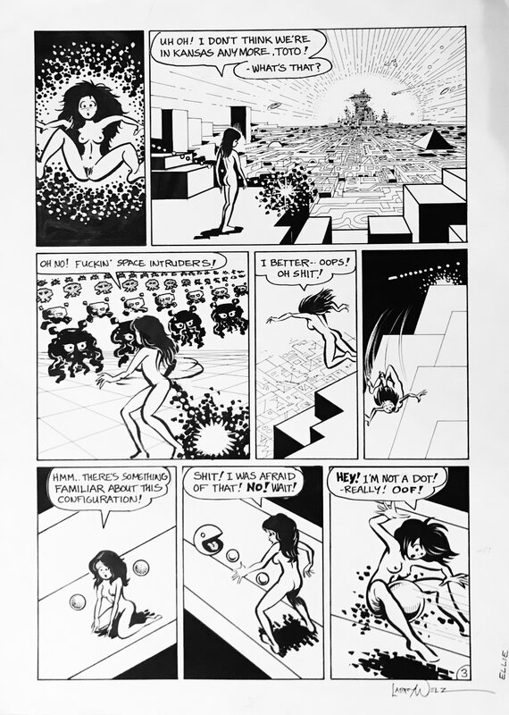 Larry Welz - Cherry / Ellie Dee page - Comic Strip