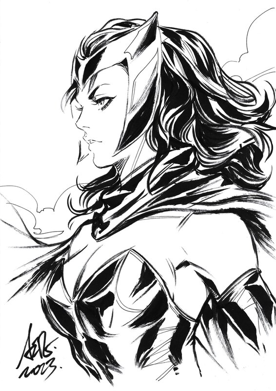 Scarlet Witch by Artgerm - Original Illustration