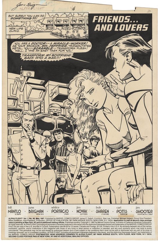 Alpha Flight #46 p1 by June Brigman, Whilce Portacio - Comic Strip