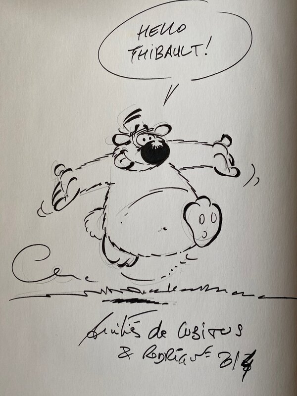 Rodrigue, illustration originale, Cubitus, 
