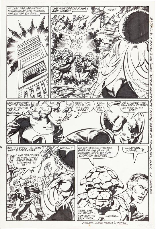 Fantastic Four #256 by John Byrne - Planche originale