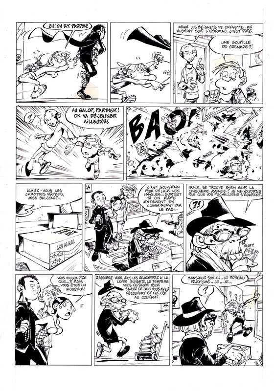 Simon Léturgie, Yann, Jean Léturgie, Spoon & White 3 page 22 - Planche originale