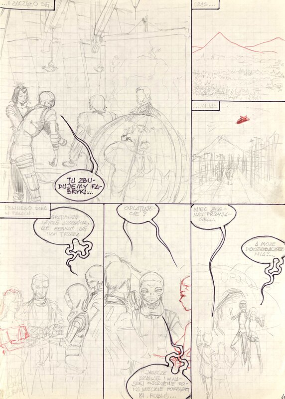 Jaroslaw Musial, The second middle ages, p 45 sketch - Comic Strip