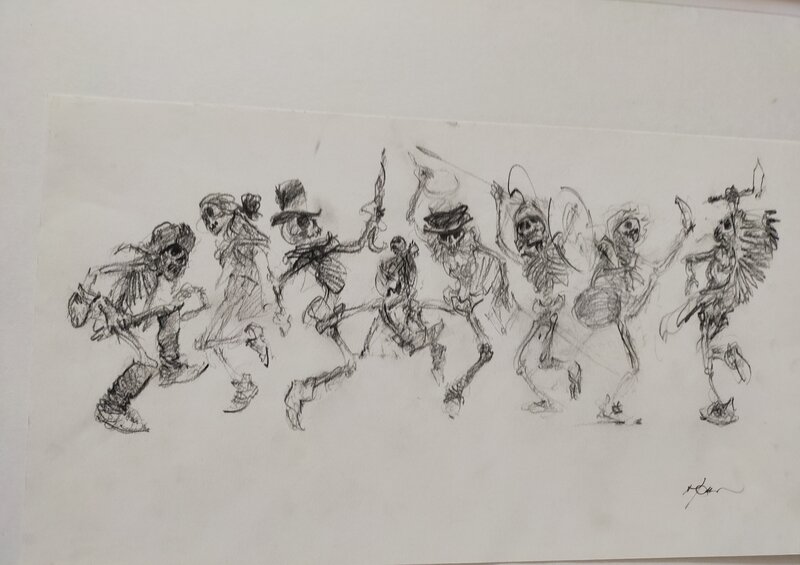 René Follet, La danse des pirates - Œuvre originale