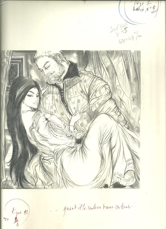 Anne Boleyn by Jacques Grange - Original Illustration