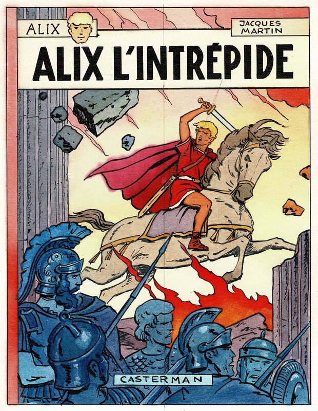 Jacques Martin, Alix l'Intrépide - Projet de couverture. - Original Cover
