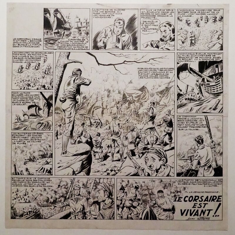 Lucien Nortier, Capitaine CORMORAN Le corsaire est vivant - Comic Strip