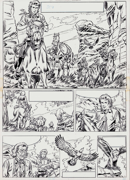 Jeff Broeckx | 1975 | Bessy 116 De berglopers (p. 01) - Comic Strip