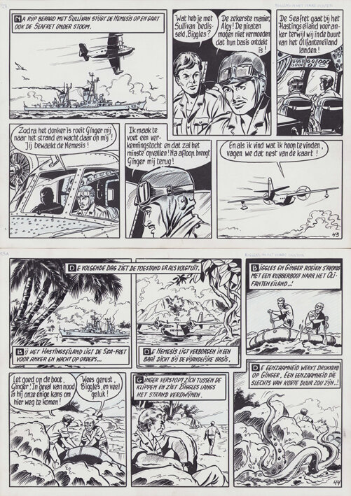 Karel Verschuere, Willy Vandersteen, Karel Vershuere en Willy Vandersteen | 1965 | Biggles in het Verre Oosten (pl. 22) - Comic Strip
