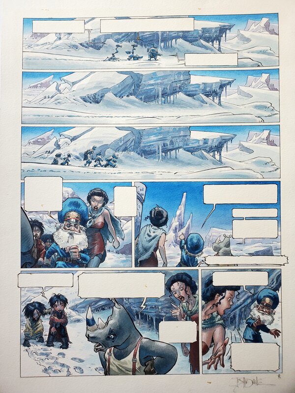 Jean-Baptiste Andréae, TERRE MECANIQUE T2 ANTARTICA    couleur directe - Comic Strip