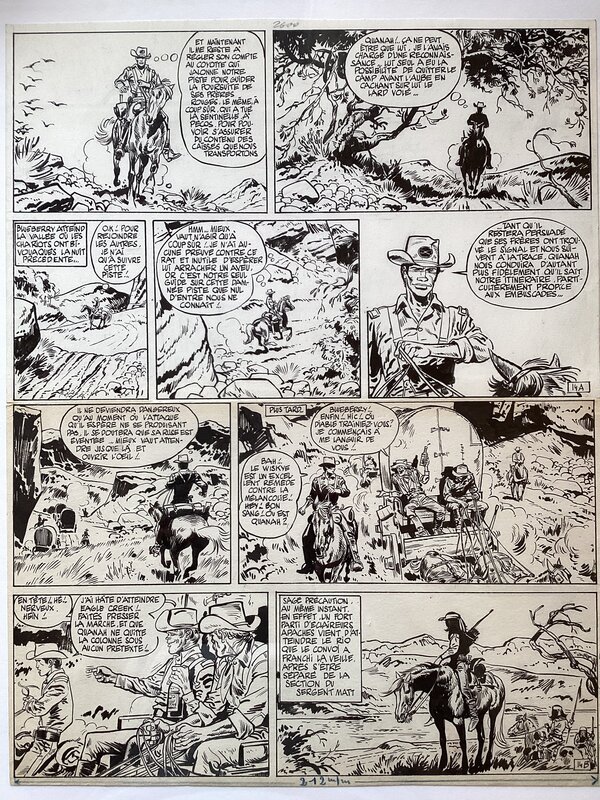 Giraud jean, Blueberry , L’aigle solitaire , tome 3 - Planche originale