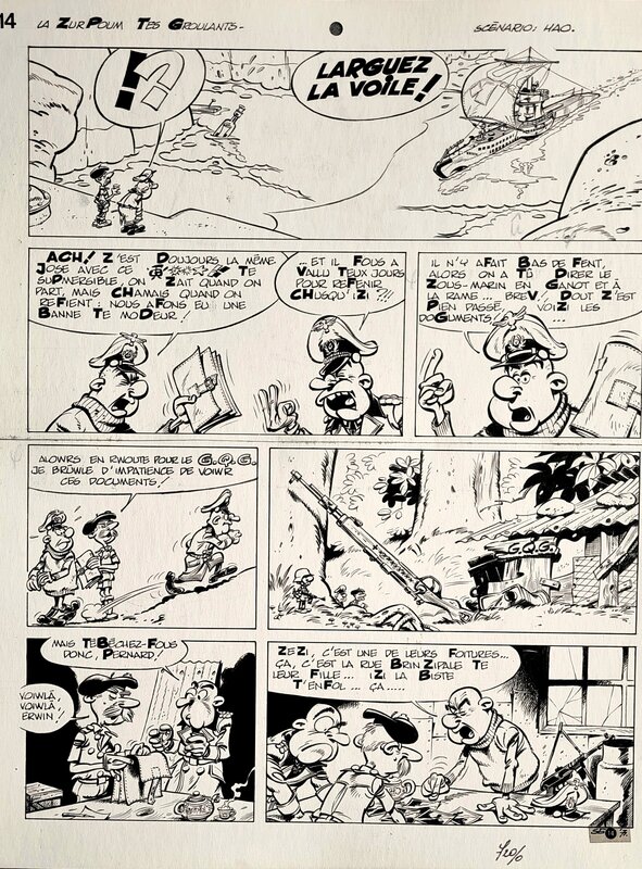 Pierre Seron, Les Petits Hommes - le Gerrier du Passe -pl. 14 - Comic Strip