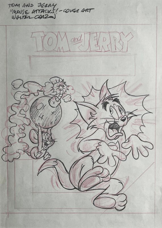Walter Carzon, Tom & Jerry (In Mouse Attacks, 2000) - Original Illustration