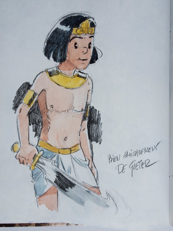 Lucien De Gieter, PAPYRUS T15 L'ENFANT HIEROGLYPHE - Sketch