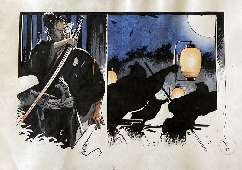 La fuite by Michetz - Original Illustration