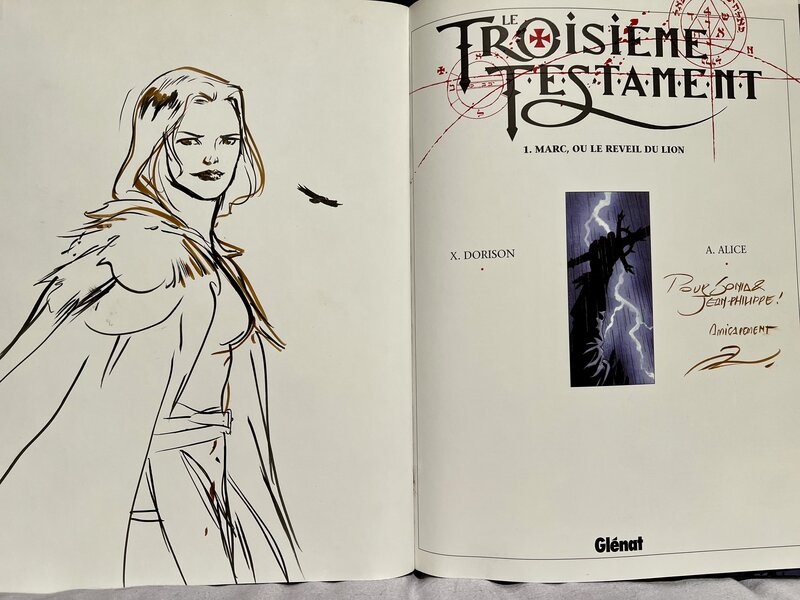 Alex Alice, Le Troisième Testament 1 EO - Dédicace