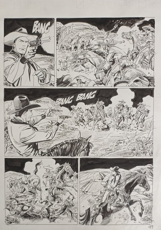 Tex Willer par Bruno Brindisi - Planche originale