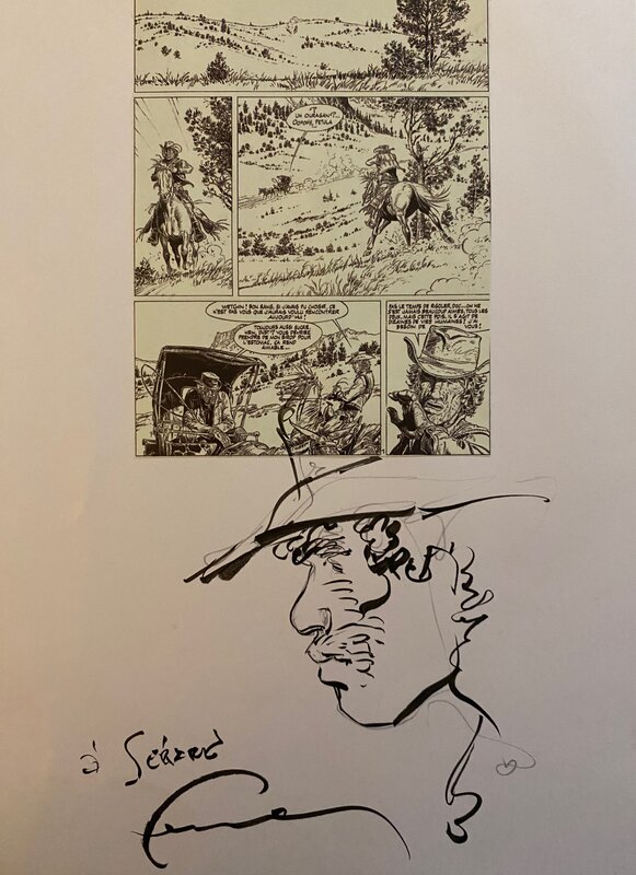 Hermann, illustration originale, Red Dust. - Sketch