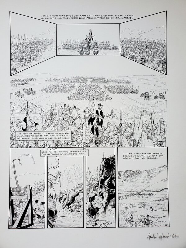 LE KHAN par André Houot - Planche originale